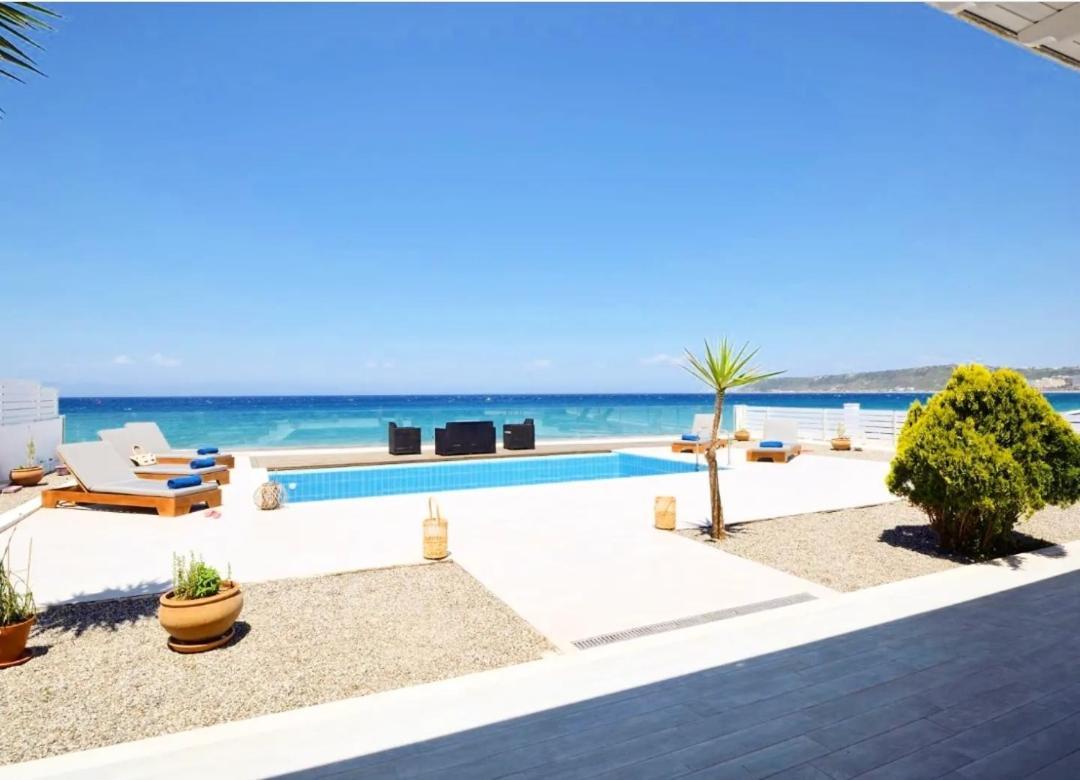 יאליסוס Vaso Beach Front Villa מראה חיצוני תמונה