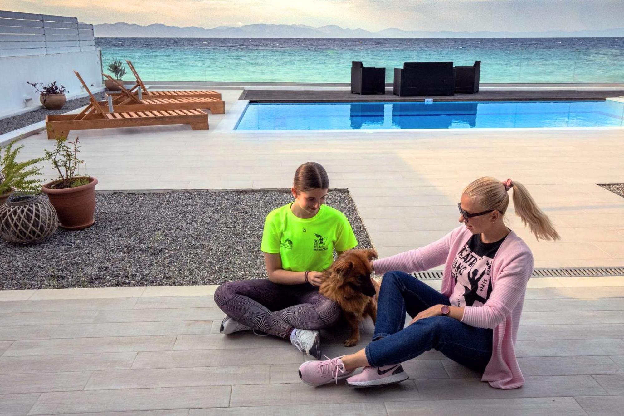 יאליסוס Vaso Beach Front Villa מראה חיצוני תמונה