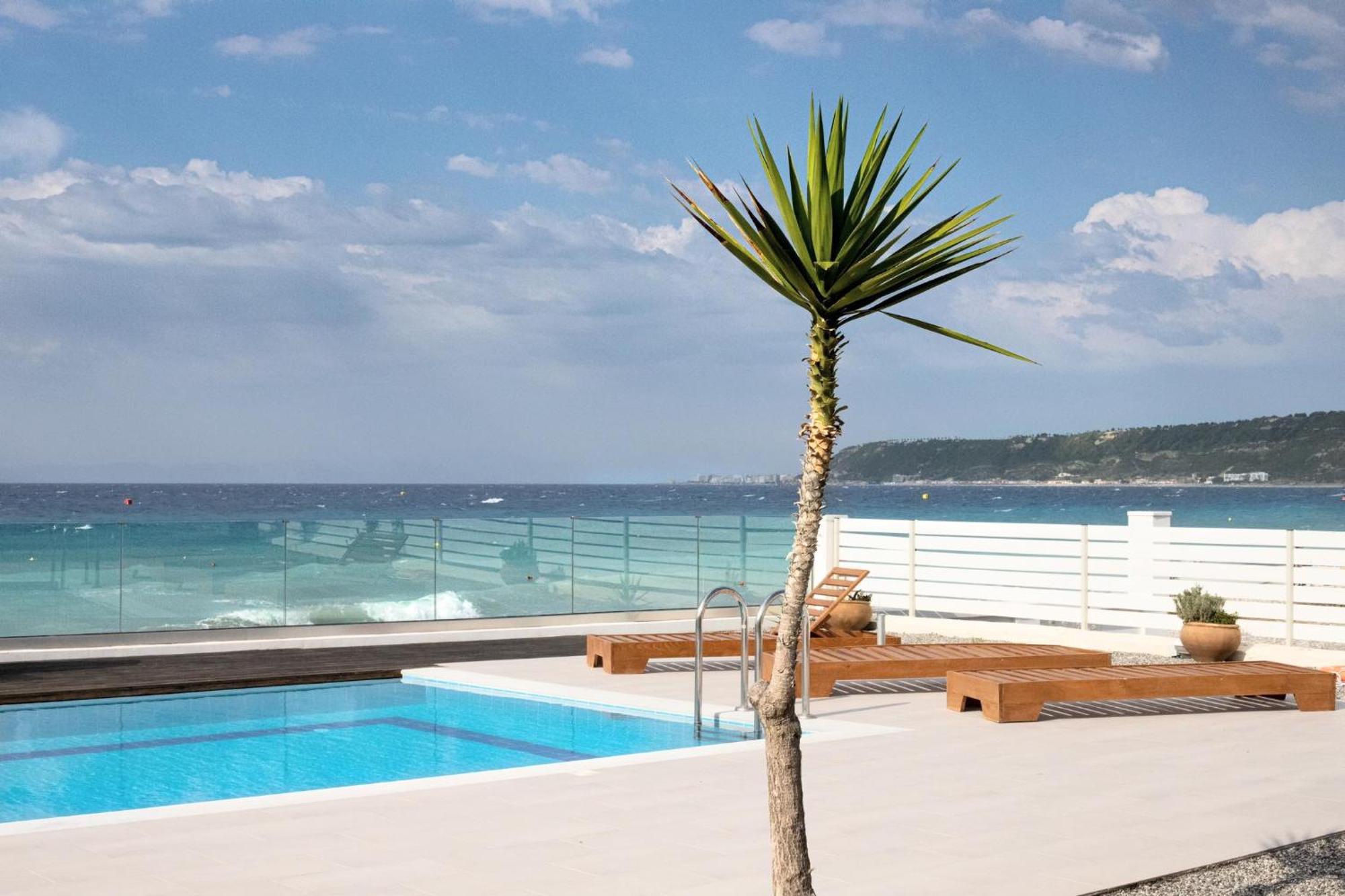 יאליסוס Vaso Beach Front Villa מראה חיצוני תמונה